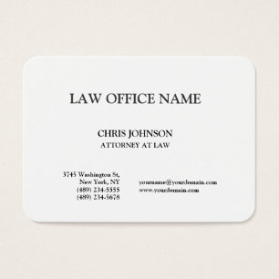 Svartvit advokat på Law Business Profile Card Visitkort
