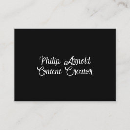 Svartvit Affärskort Visitkort