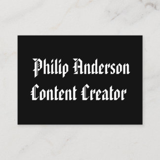 Svartvit affärskort visitkort