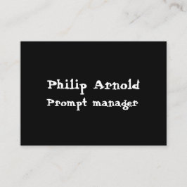 Svartvit Affärskort Visitkort