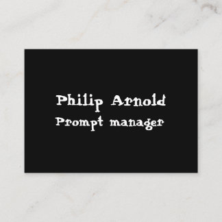 Svartvit Affärskort Visitkort