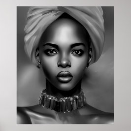 Svartvit afrikansk monokrom juvel 2 poster