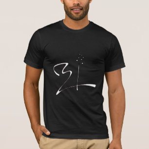 Svartvit afrikansk Mönster T-Shirt