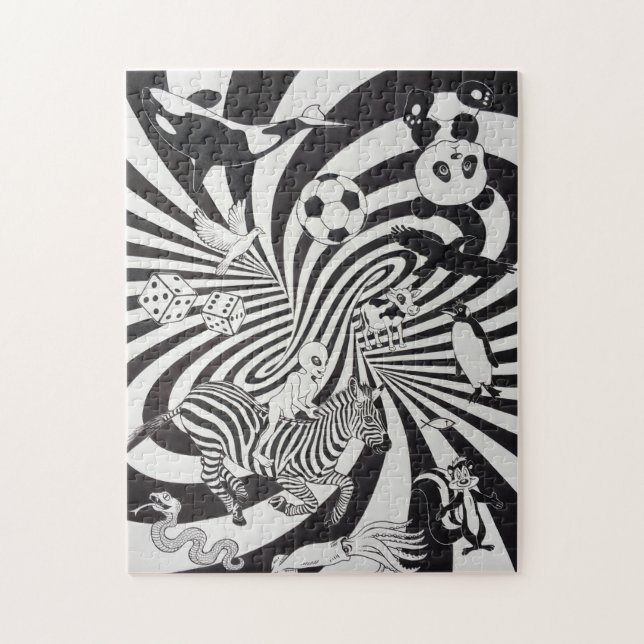 Svartvit alternativ, Universe Pussel (Vertikal)