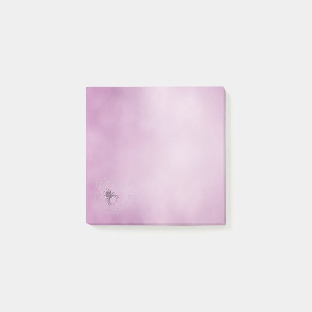 Svartvit ändespider i Webben Post-it Block (Framsida)