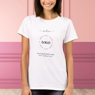 Svartvit Anpassningsbar Logotyp Business Professio T Shirt