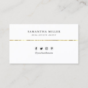 Svartvit Anpassningsbar Logotyp QR-kod - minimalt  Visitkort