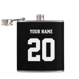 Svartvit Anpassningsbar nummer och Namn Fickplunta