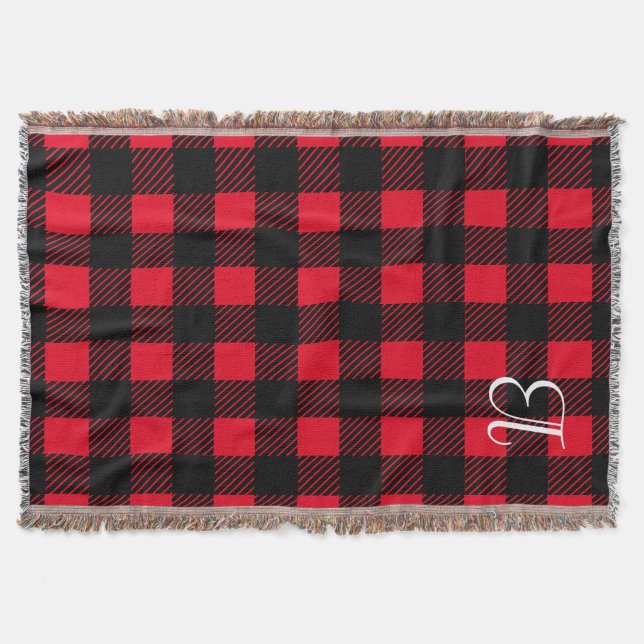 Svartvit Anpassningsbar Throw Blanket Mysfilt (Framsidan)