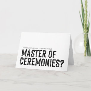 Svartvit är vår mästare i Ceremonies Bröllop Kort