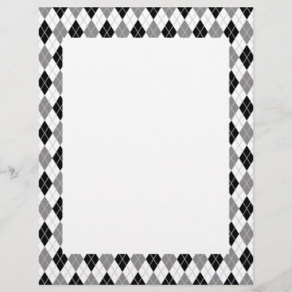 Svartvit argyle Mönster