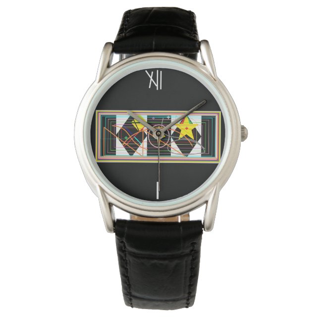 Svartvit Armbandsur (Framsida)