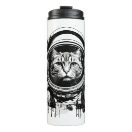 Svartvit astronaut-katt