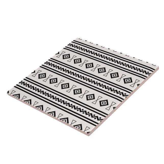 Svartvit aztec kakelplatta (Sidan)