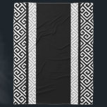 Svartvit bachelor fleecefilt<br><div class="desc">Svart och vitt tryckt filt för bachelor fleece. Elegantens filt för svartvit utskrift och filt för filtret. Kolla resten av samlingen för att se en vacker hemdekanter.</div>