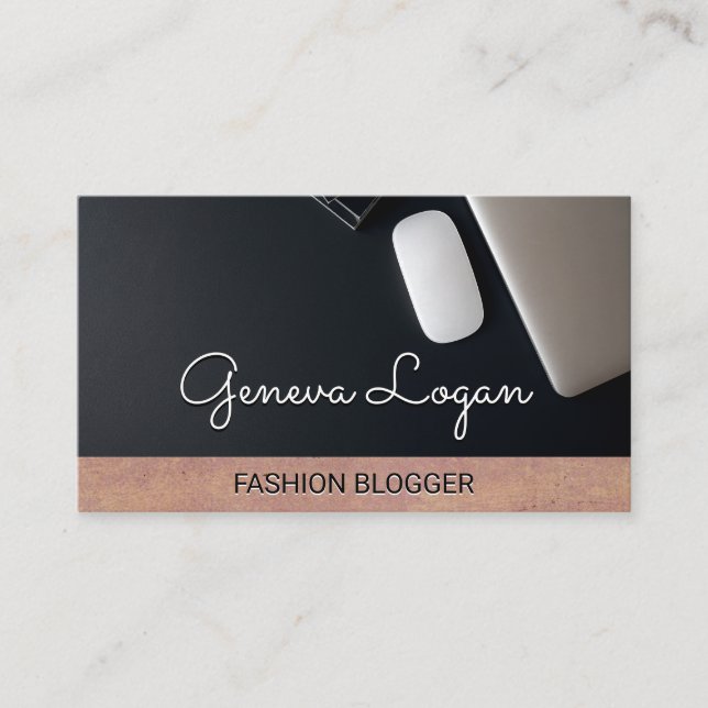 Svartvit bakgrund för arbetsyta | STRUKTUR Visitkort (Framsida)