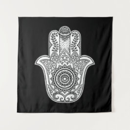 Svartvit bakgrundsbild för Hamsa Design