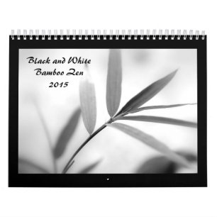 Svartvit bambuZen 2015 Kalender