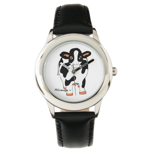 Svartvit Barn Watch Armbandsur (Framsida)