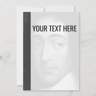 Svartvit Baruch Spinoza Porträtt-meddelande Meddelande