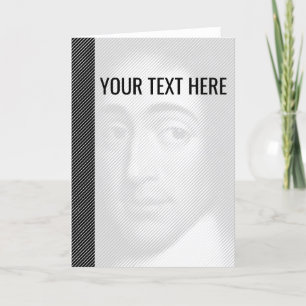 Svartvit Baruch Spinoza Porträtt-meddelande Meddelande