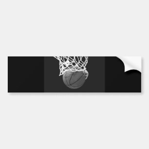 Svartvit basket bildekal
