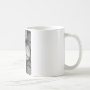 Svartvit basket kaffemugg