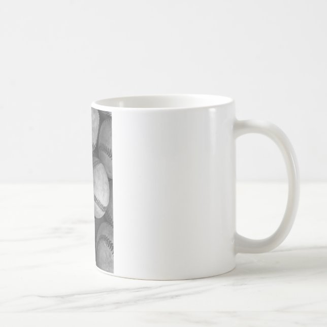 Svartvit basket kaffemugg (Höger)