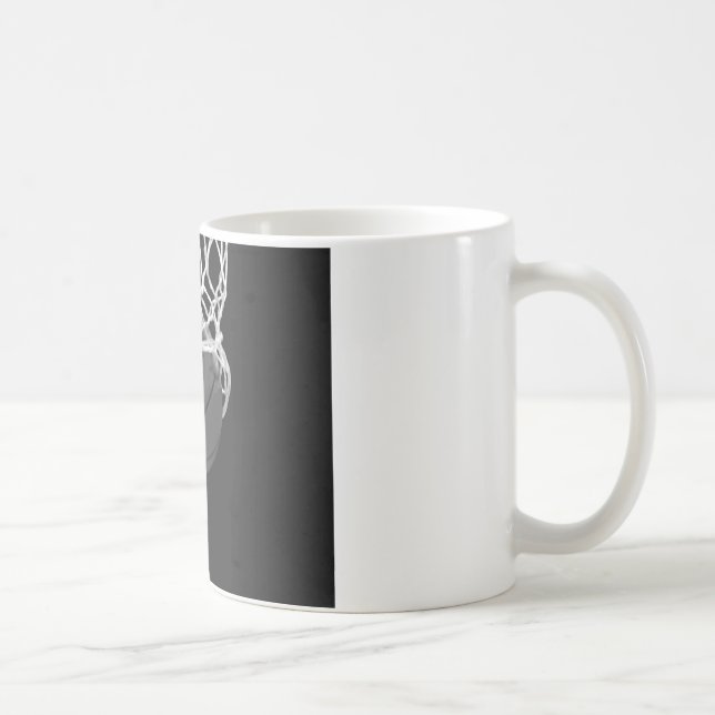 Svartvit basket kaffemugg (Höger)