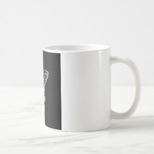 Svartvit basket kaffemugg