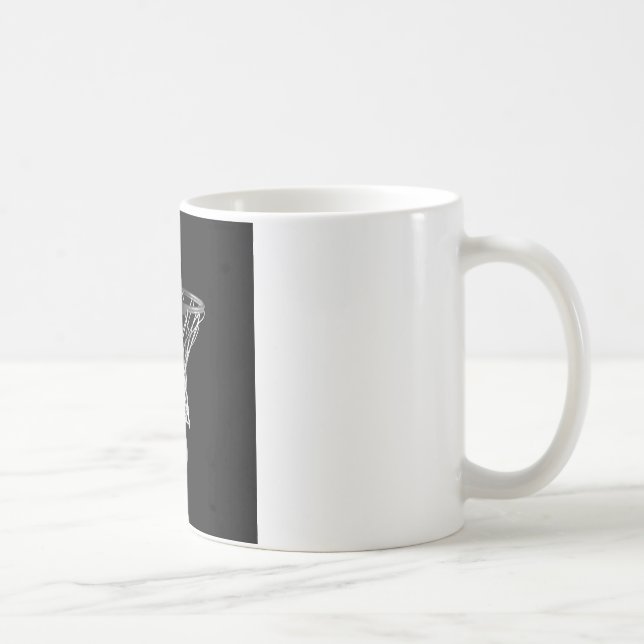 Svartvit basket kaffemugg (Höger)