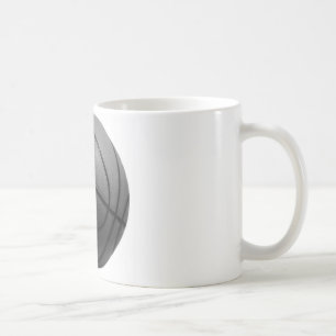 Svartvit basket kaffemugg