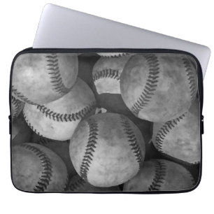 Svartvit basket laptop fodral