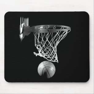 Svartvit basket musmatta