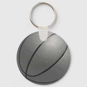 Svartvit basket nyckelring