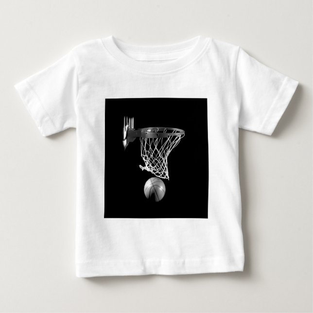 Svartvit basket t-shirt (Framsida)
