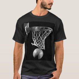 Svartvit basket tee