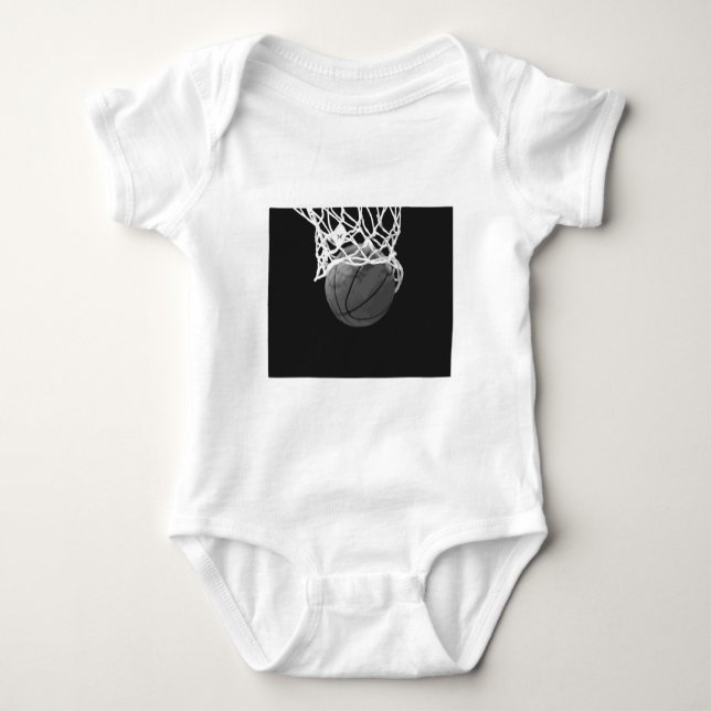 Svartvit basket tee shirt (Framsida)