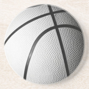 Svartvit basket underlägg
