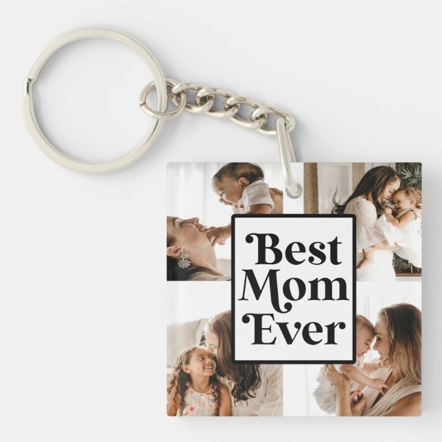 Svartvit bästa Mamma någonsin, Anpassningsbar Foto (Framsidan)