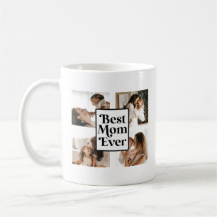 Svartvit bästa Mamma någonsin, Anpassningsbar Foto Kaffemugg