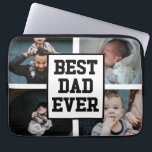 Svartvit bästa Pappa någonsin, Anpassningsbar Foto Laptop Fodral<br><div class="desc">Det här är ett fotografi av Bild Laptop sleeve,  Svarta vita bästa Pappa någonsin,  Anpassningsbar!</div>