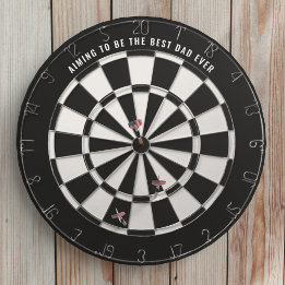 Svartvit bästa Pappa någonsin Dartboard Darttavla