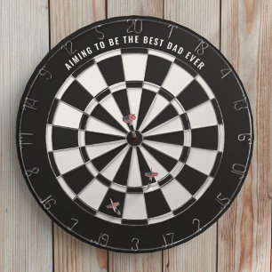 Svartvit bästa Pappa någonsin Dartboard Darttavla