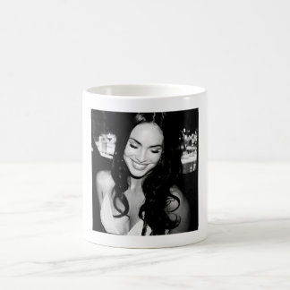 Svartvit bild av Megan Fox Kaffemugg