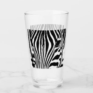 Svartvit bild av Zebra porträtt Glaskopp