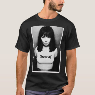 Svartvit Björk-vykort på 90-talet T Shirt
