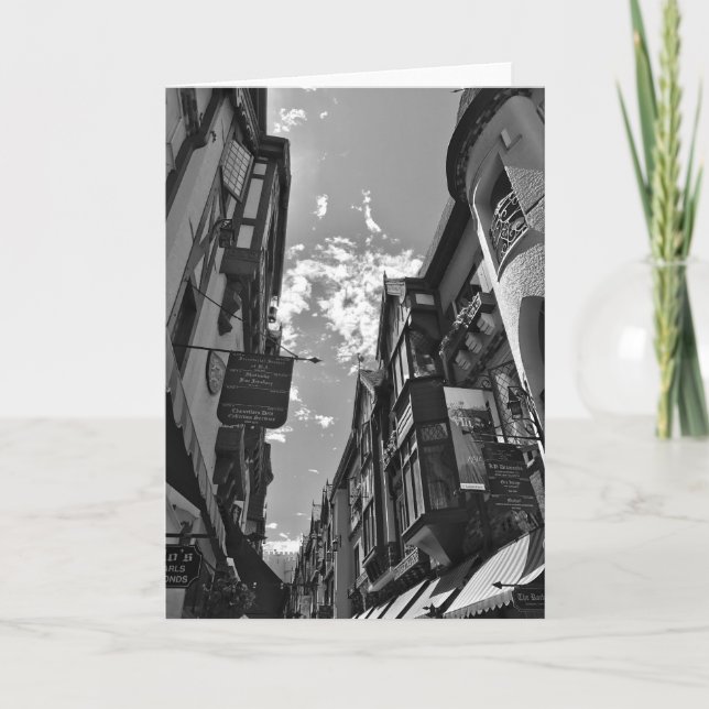 Svartvit blankkort kort (Framsida)