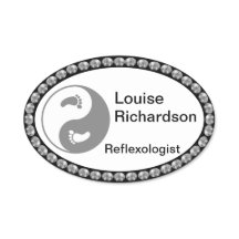 Svartvit bling NAMN BRICKA