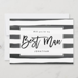 Svartvit blir du min bäste man frieri kort